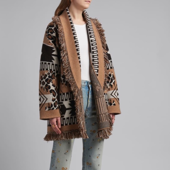 ALANUI leopard cardigan Aztec Icon Cashmere - Picture 3 of 4